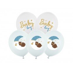 Pd Baloane Balloons 30cm, Baby Boy, Mix 6/set Sb14p-338-000-6