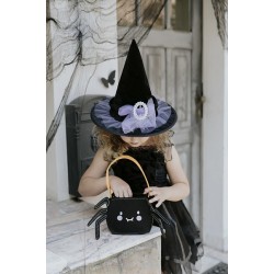 Pd Palarie Vrajitoare Cu Fundita Witch Hat, 29cm, Black Cwh3