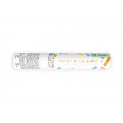 Pd Confetti Cannon Pastel Streamers, Tube Shooter, 20cm Tukn20-000p