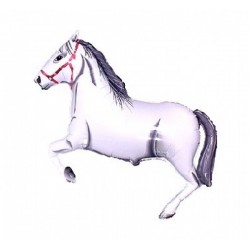 God Balon Folie Aluminiu Galloping Horses, 36cm, White 902625b