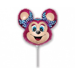 God Balon Folie Aluminiu Babsy Mouse, 36cm, Pink 902585f