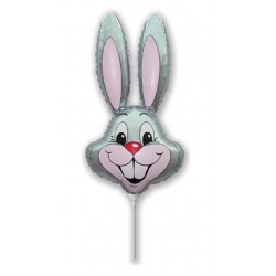 God Balon Folie Aluminiu Rabbit, 36cm, Grey 902537