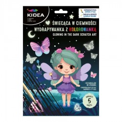 De Carte De Colorat Scratch Art Book 5 Coli + Stickere Magic Glow In The Dark Kidea Scwkmka