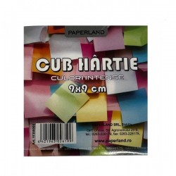 Pa Cub Hartie Color 500 Coli Fluorescent 9*9cm 80g/mp 11300098/21100039/21100007