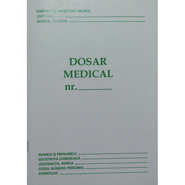 Gol Dosar Medical A5