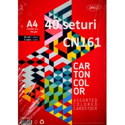 Ada Carton Color Asortat Daco A4 160g 30/set 5 Culori Cn161