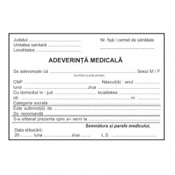 Leg Adeverinta Medicala A6 T716