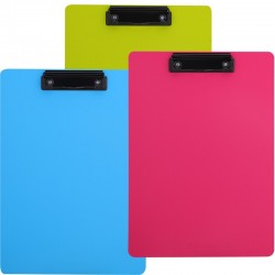 Lec Clipboard Simplu Plastic Deli A4 Dlef75202 Culori Neon