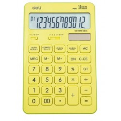 Lec Calculator Birou Deli 12 Dig Vernil Pastel Dlem01551