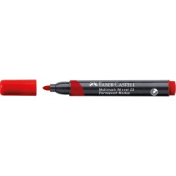 Lec Marker Permanent Faber-castell Rosu Varf Rotunnd Fc453323