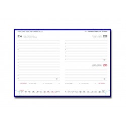 Ag Agenda Sirio Lux Blu 373 17*24 Cm 2025