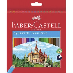 Lec Creioane Colorate Faber-castell Eco Cu Ascutitoare 48/set Fc120148