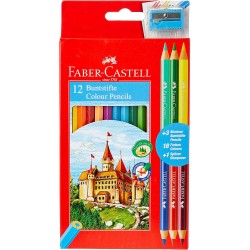 Lec Creioane Colorate Faber-castell Eco 12+3/set Fc110312