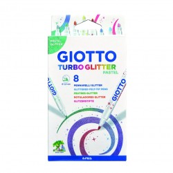 Fil Carioci Giotto Turbo Sclipici Pastel 8/set 426300