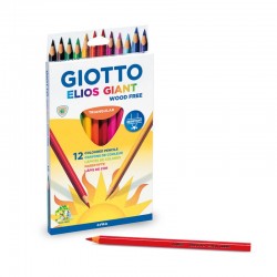 Fil Creioane Colorate 12/set Giotto Elios Giant Triunghiulare 221500