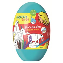 Fil Set Desen Giotto Bebe Stick & Color Egg Ou 472700