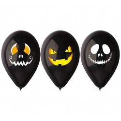 God Baloane Premium Balloons, Halloween Faces, 30cm 3/set Gb/pg39