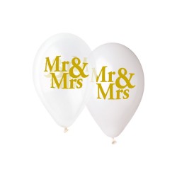 God Baloane Premium Helium Ballons, Mr&mrs, 33cm, 5/set Gms120/759