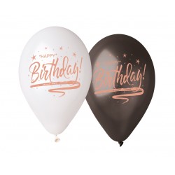 God Baloane Premium Helium Balloons, Happy Birthday, 33cm 5/set Gms120/798