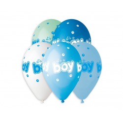 God Baloane Premium Helium Ballons, It's A Boy, 33cm, 5/set Gs120/943