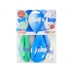 God Baloane Premium Helium Ballons, It's A Boy, 33cm, 5/set Gs120/943