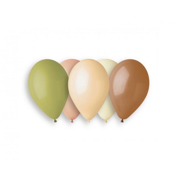 God Baloane Premium Helium Balloons, Colours Of Nature, 33cm 5/set G120/kn5