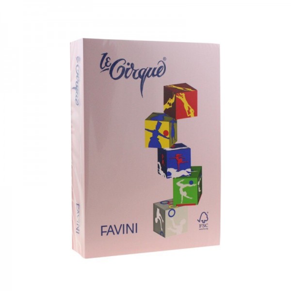 Carton Color A4 160gr 250/set Favini Pink