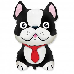 God Balon Folie Aluminiu Mini Bulldog, 36cm, Black 902783n