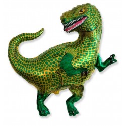 God Balon Folie Aluminiu Tyranosaurus, 36cm, Green 902754
