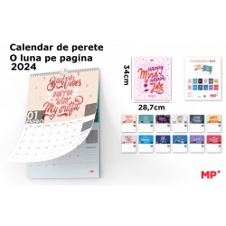 Calendar Perete Ipb 2024 28.5*34cm Mesaje Diverse Pb24c-08-6