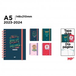 Agenda Scolara A5 Spira Ipb Datata Zilnic 2023-2024 Cu Elastic Diverse Mesaje Pb2324-01