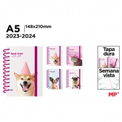 Agenda Scolara A5 Spira Ipb Datata Saptamanal 2023-2024 Cu Elastic Pets Pb2324-11-1