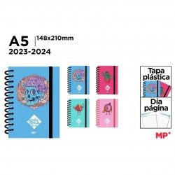Agenda Scolara A5 Spira Ipb Datata Zilnic 2023-2024 Cu Elastic Diverse Modele Pb2324-07