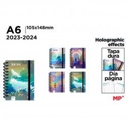 Agenda Scolara A6 Spira Ipb Datata Zilnic 2023-2024 Cu Elastic Holografic Effects Pb2324-19