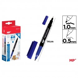 Marker Permanent Ipb 2 Capete 1.0mm - 0.5mm Albastru Pe541a-s