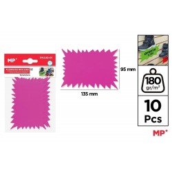 Eticheta Pret Ipb 135*95mm 10/set Roz Neon Pn340-01