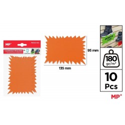 Eticheta Pret Ipb 135*95mm 10/set Portocaliu Neon Pn340-04