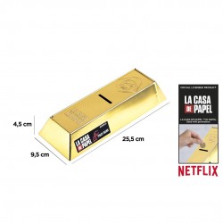 Pusculita Metal Ipb 4.5*9.5*25.5cm Lingou De Aur La Casa De Papel Nfcp015-01