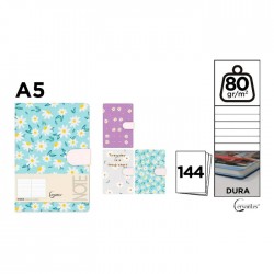 Notes Ipb A5 144 File Fantasy Flowers Clapa Magnetica Pb475-54