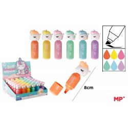 Mini Textmarker Fantasy Ipb Unicorn Culori Fluo Pe554-01