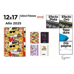 Agenda Ipb A6 2025 Datata Zilnic, Cu Elastic, Emoji Pb25-15