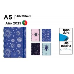 Agenda Ipb A5 2025 Datata Zilnic, Spira, Cu Elastic, Hard Cover Pb25pt-02