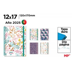 Agenda Ipb 120*170mm 2025 Datata Zilnic, Spira, Cu Elastic, Hard Cover Pb25pt-06