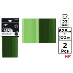 Celofan Ipb 62.5*100cm 2/set Verde Pn206-05