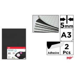 Carton Mousse Ipb Adeziv A3 5mm 2/set Negru Pn711