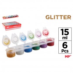 Tempera Ipb 15ml 6 Culori/set Glitter Pp162-04