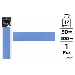 Hartie Creponata Ipb 50*200cm 17gr Albastru Azur Pn222-16