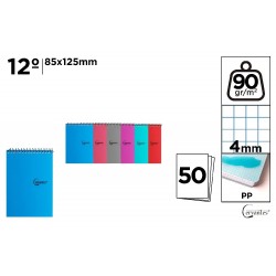 Notes Ipb Pp 85*125mm Spira 50f Patratele Culori Asortate Pb192