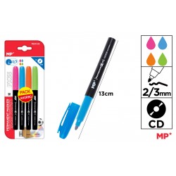 Marker Permanent Ipb Pentru Cd 2/3mm 4/set Culori Pastel Pe511-02