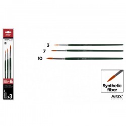 Pensule Ipb Profesionale Vf.sintetic 3/set Nr.3,7,10 Pp390-02